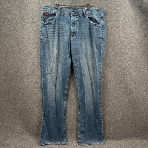 Lee Cooper Harry Style Straight Leg Dark Wash Blue Denim Jeans Mens Size 40 w - Picture 1 of 13